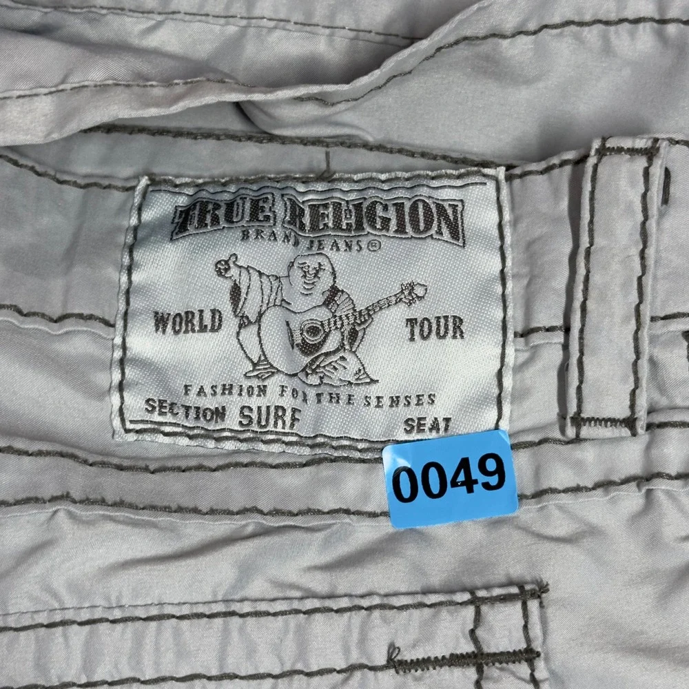 True Religion Mens 40 Board Surf Classic Shorts Y2K 12